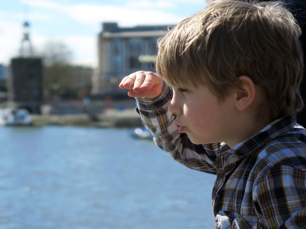 boy, harbor, child